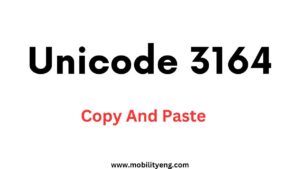 Unicode 3164